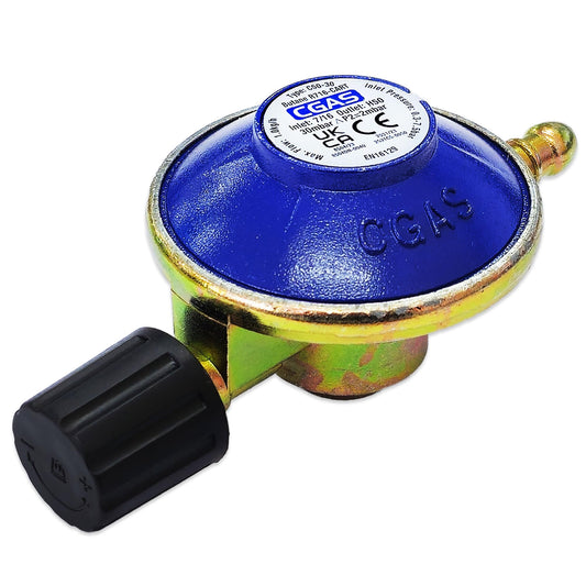 C50-30 butane gas regulator 30mbar (suitable for 907 Campingaz cylinder 2.72kg)