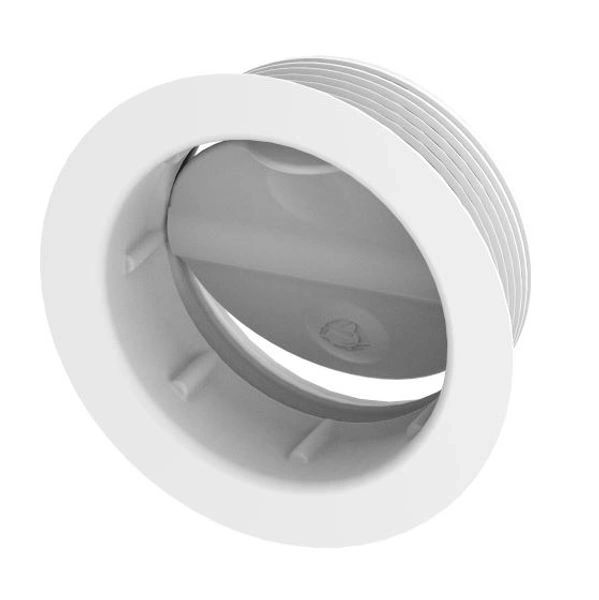 Heater duct fitting 65mm directional vent white