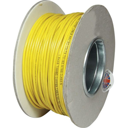 1mm cable yellow 100m reel (16.5Amp)