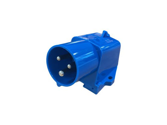 230V 16A angled mains inlet socket (EHU)