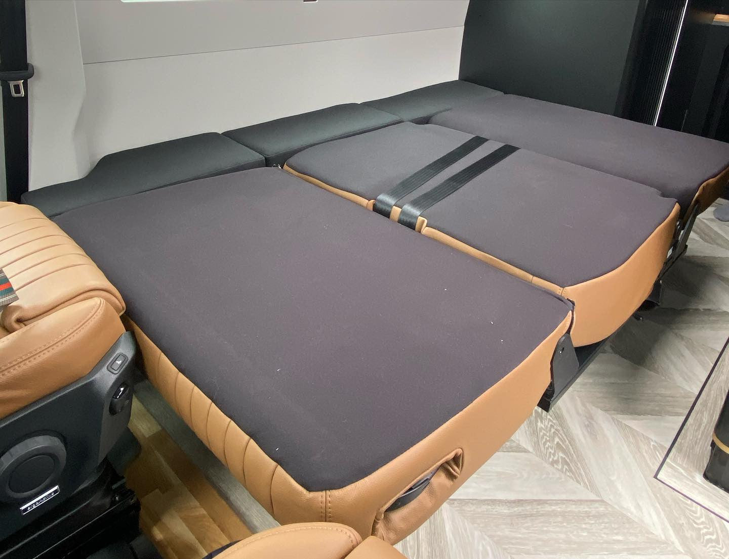 RIB 86cm bed/seat (Black Vinyl or Black Fabric)
