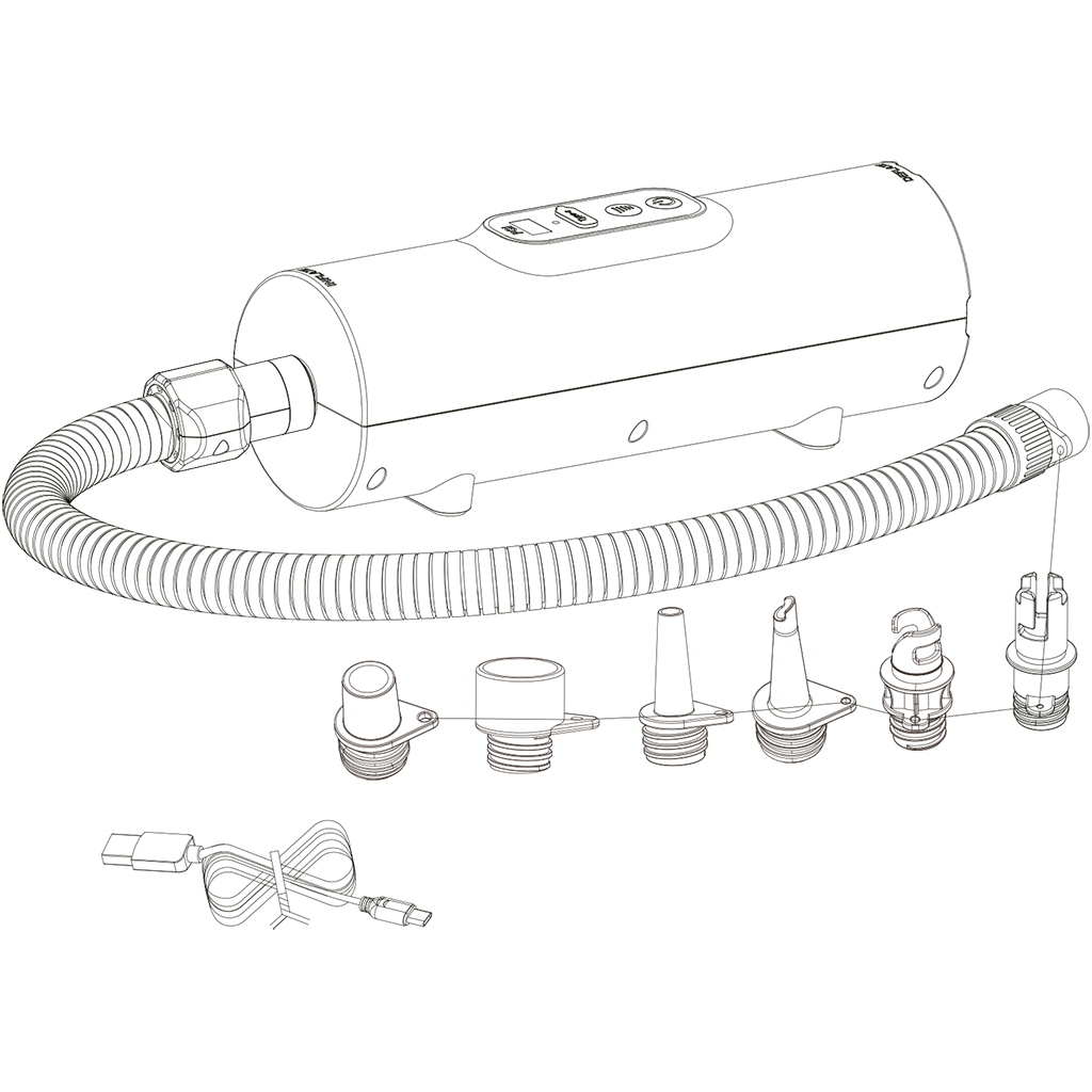 Quest Tornado rechargeable air pump for air mattress / airbeds