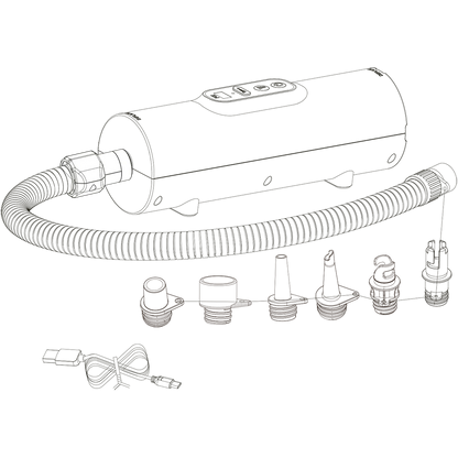 Quest Tornado rechargeable air pump for air mattress / airbeds