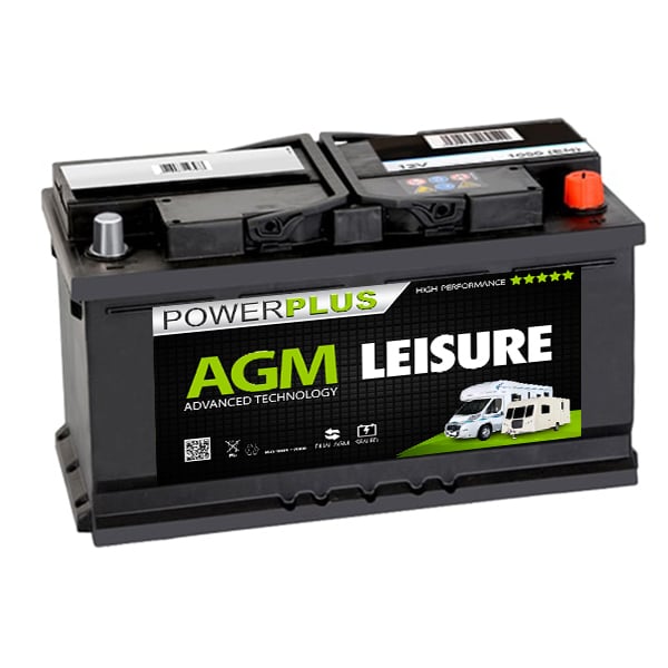 12v Power Plus AGM leisure battery 100Ah (fits under T5/T6 driver seat)