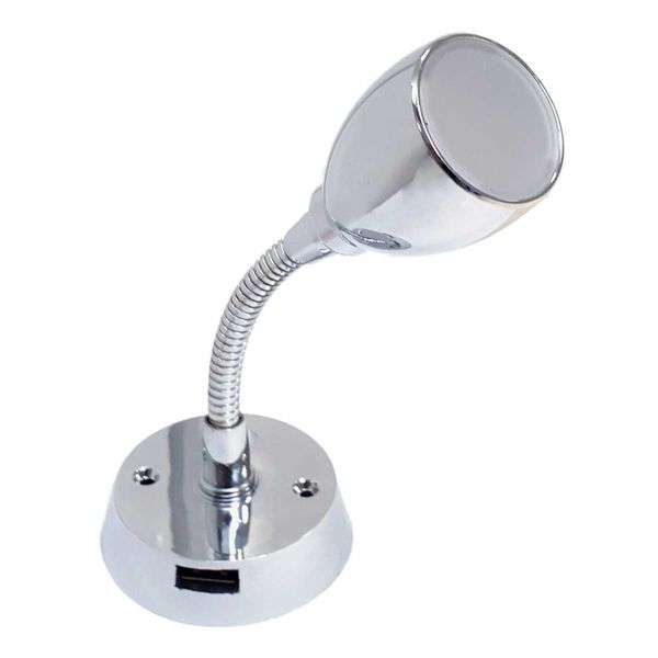 Dimatec Jolly flexi reading light chrome (Includes USB port)