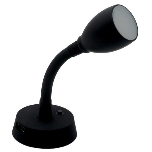 Dimatec Jolly flexi reading light black (Includes USB port)