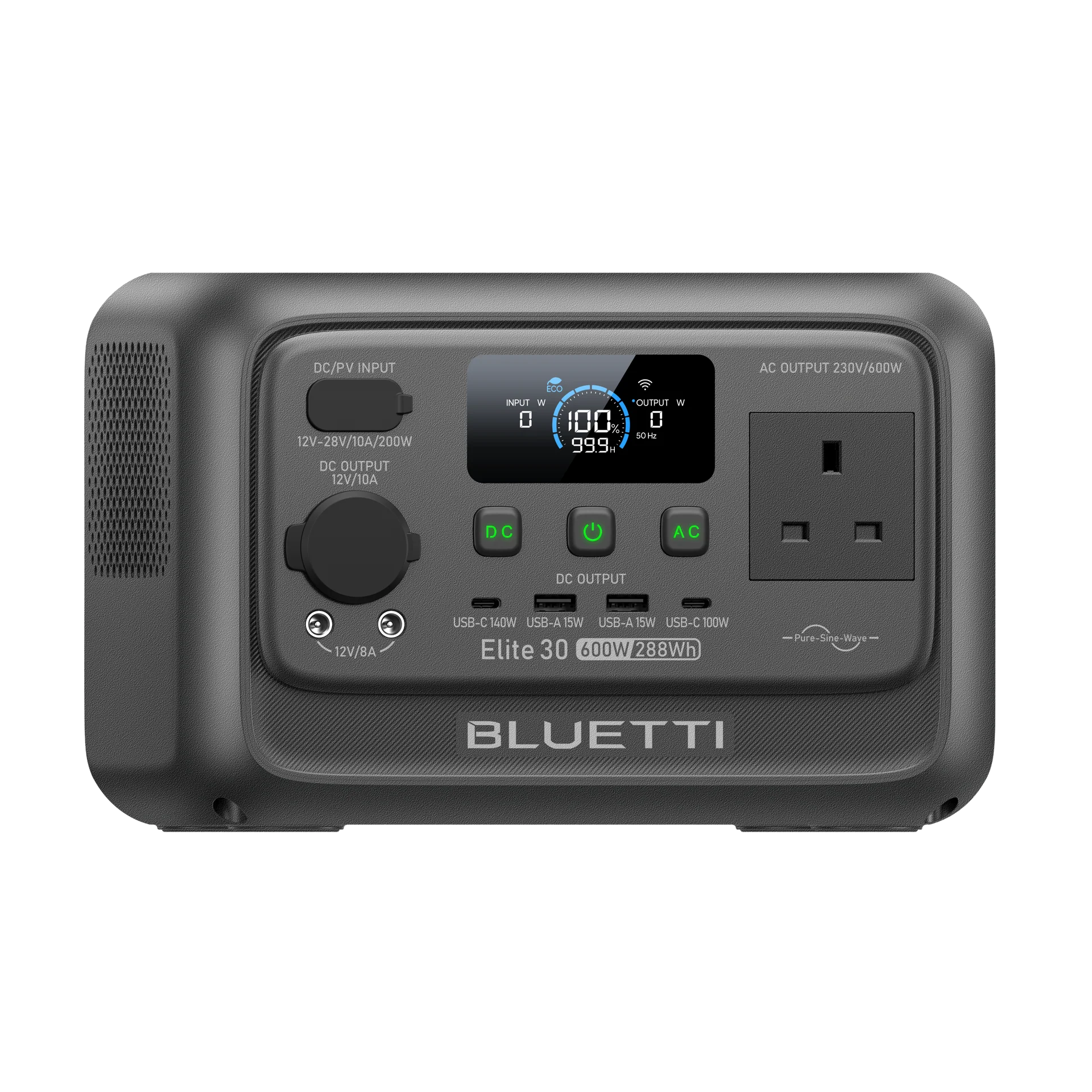 Bluetti Elite 30 V2 Portable Power Station 600W 288Wh – Product Image