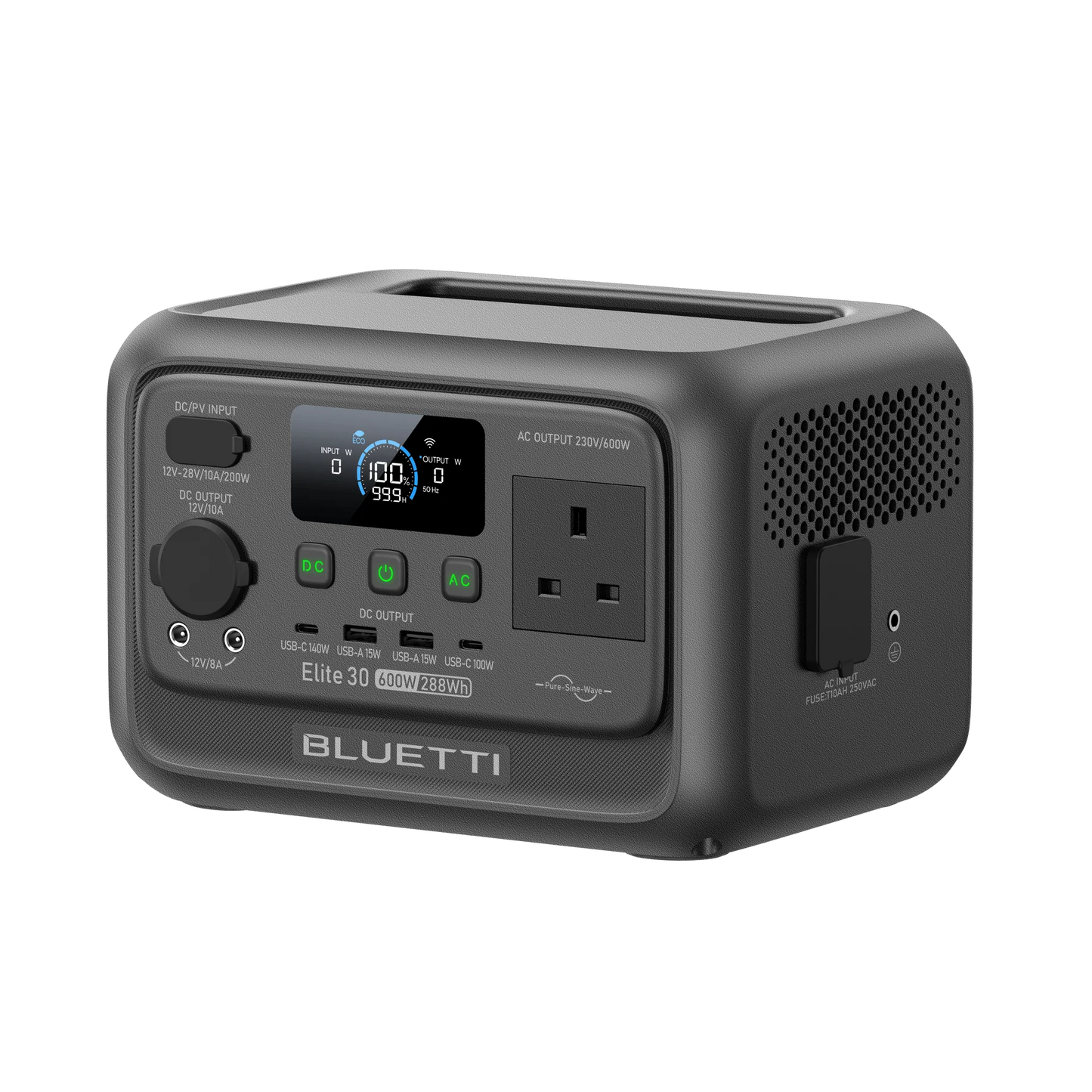 Bluetti Elite 30 V2 portable power station (600W 288Wh) – Product Image