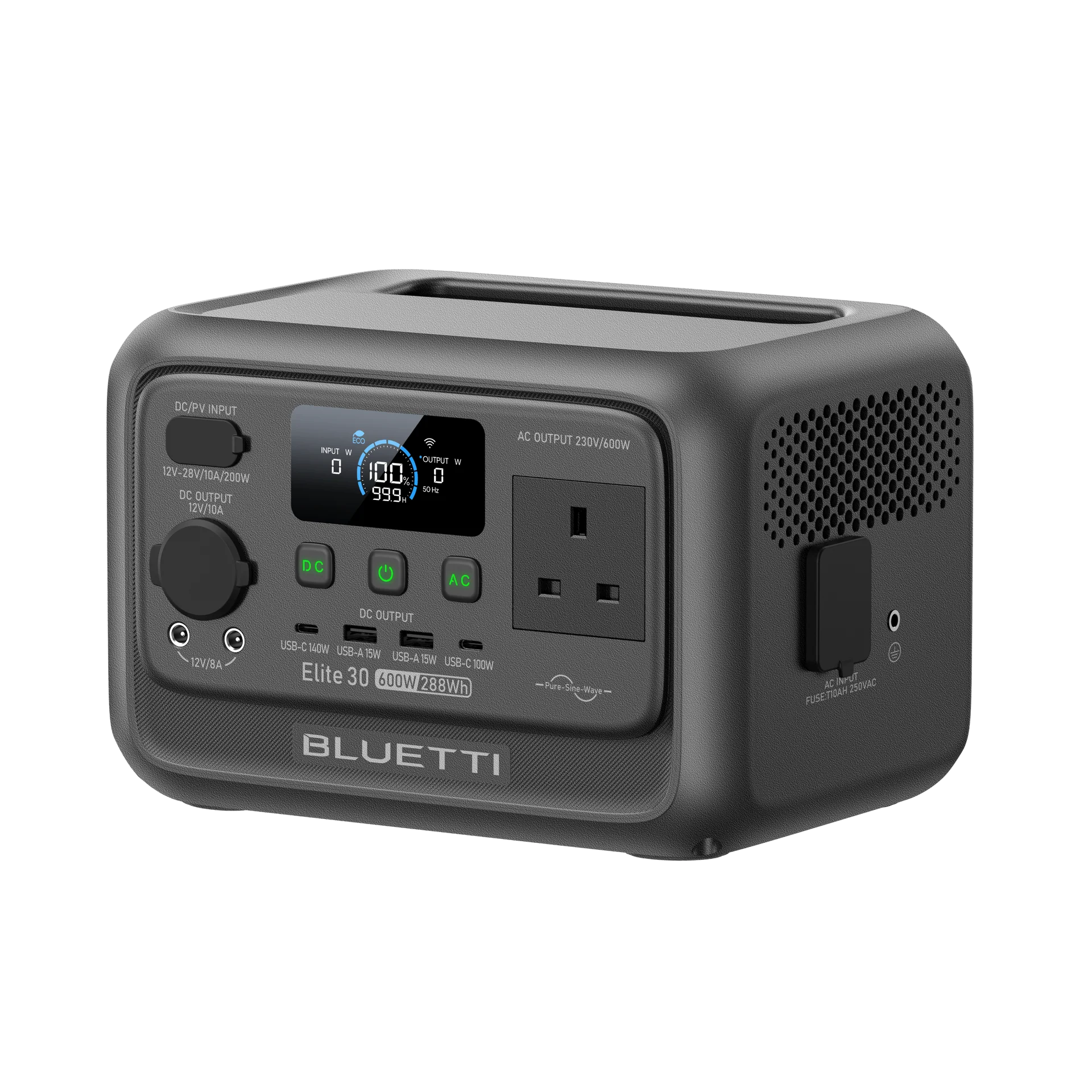 Bluetti Elite 30 V2 portable power station (600W 288Wh) – Product Image