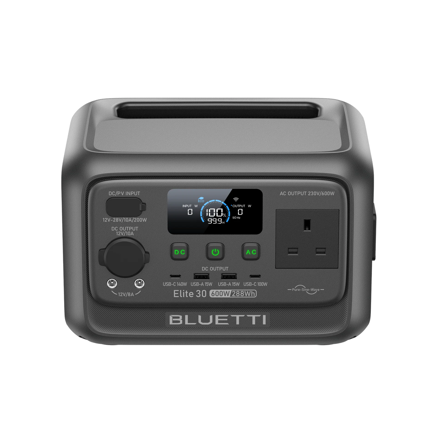 Bluetti Elite 30 V2 Portable Power Station 600W 288Wh – Product Image