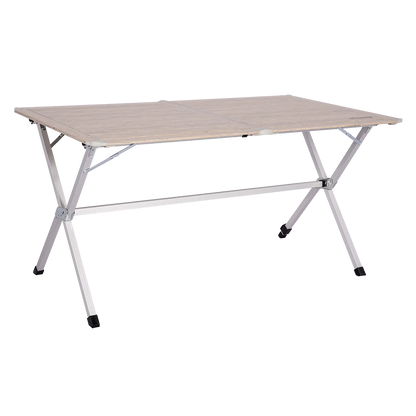 Quest Elite Derwent light wood slatted table