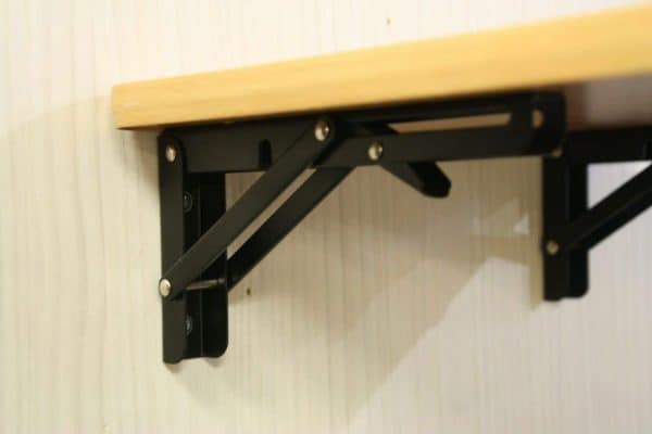 300mm wall mounting folding table shelf brackets (pair)