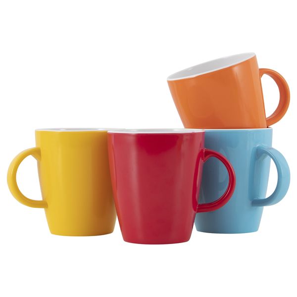 Rainbow 4 piece mug set