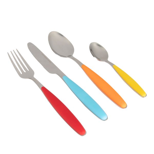 Rainbow 16 piece cutlery set