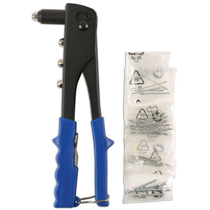 Laser Tools riveter with 30 rivets – Product Image