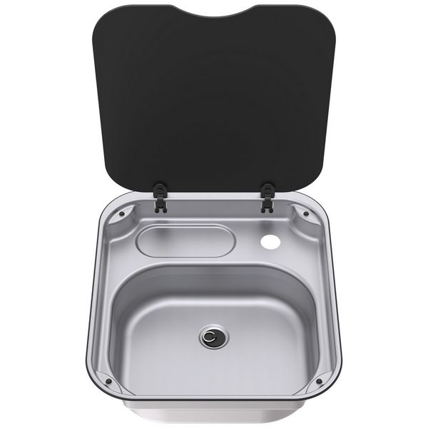 Thetford Series 34 sink with glass lid 400mm x 445mm