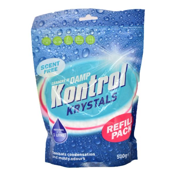 Kontrol Krystals 500g scent free refill pack for Kontrol Streamline moisture trap