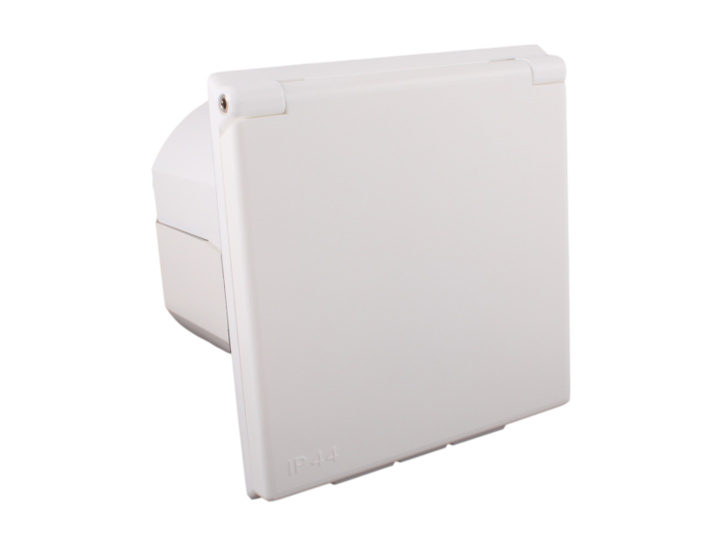 Fawo 230v flush mains inlet (electric hook up EHU) socket – White