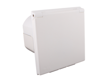 Fawo 230v flush mains inlet (electric hook up EHU) socket – White