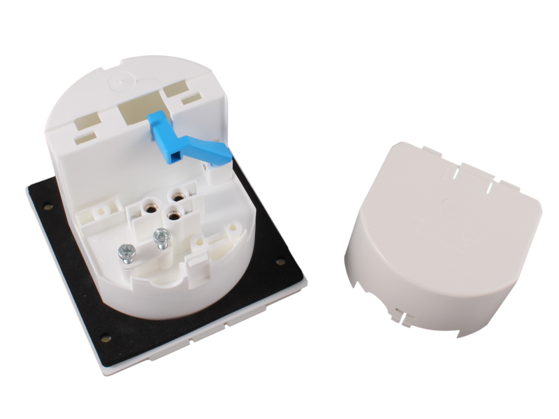 Fawo 230v flush mains inlet (electric hook up EHU) socket – White