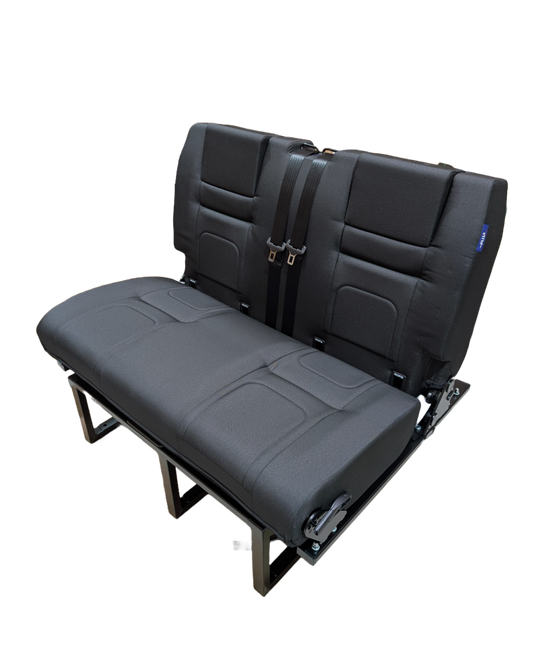 RIB 86cm bed/seat (Black Vinyl or Black Fabric) Black Fabric