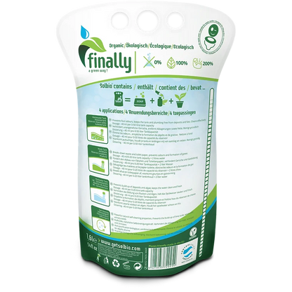 Solbio 1.6L Original 100% natural, biodegradable & organic toilet fluid pouch (40 Doses)
