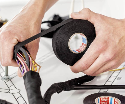 Tesa wiring harness loom tape 19mm wide, 15m roll