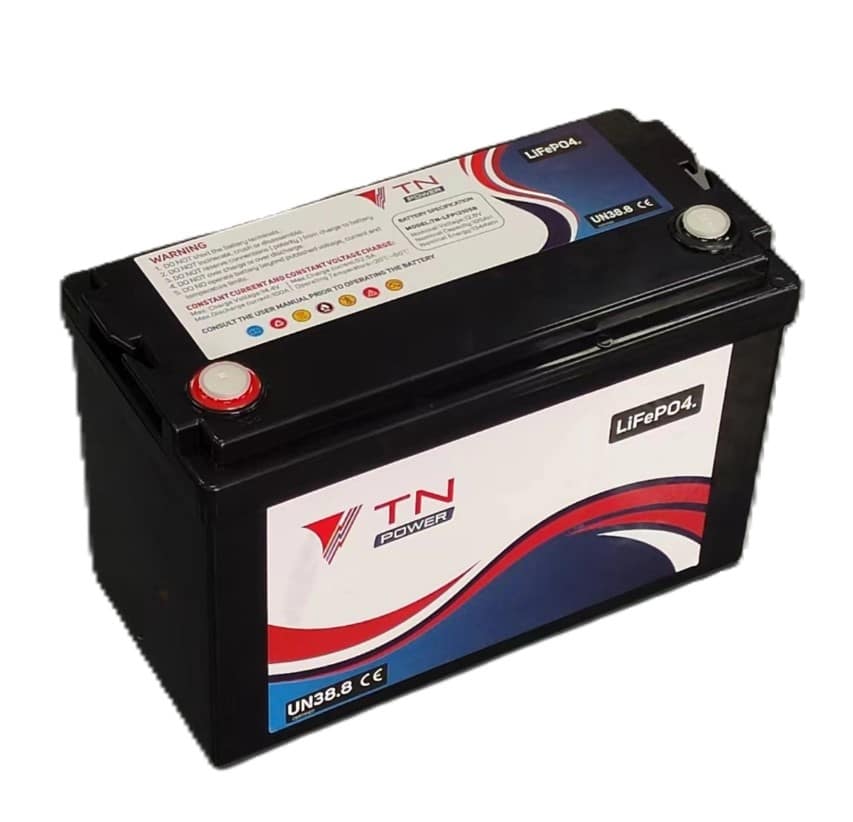 12v TN Power lithium iron phosphate (LiFePO₄) leisure battery 150Ah with Bluetooth and heater