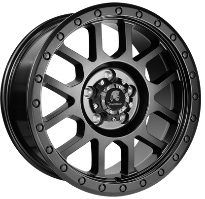 VW T5 / T6 Tomahawk Kato swamper 8.0x17  tyre and wheel package (Satin Black)