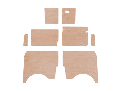 VW Transporter T5 & T6 LWB 3.6mm plywood lining kit Barndoor version (collection only)