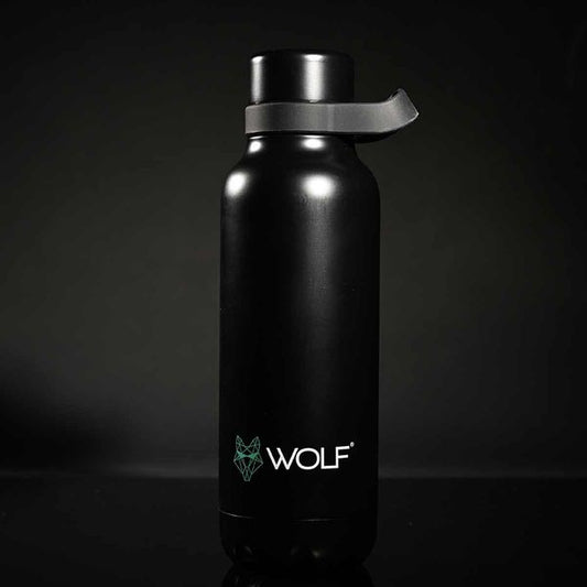 Wolf Outdoors vacuum hot & cold flask Black 700ml