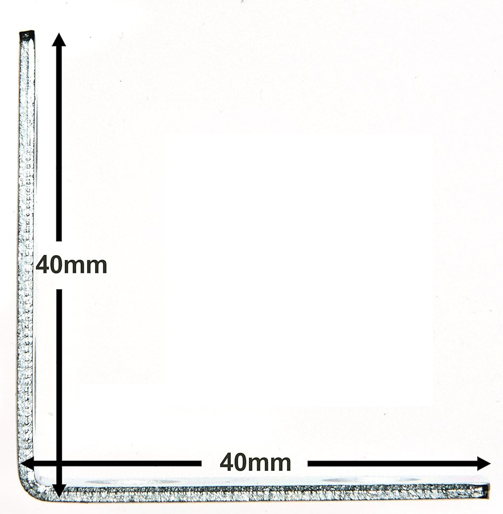 Zinc Plated Steel Corner Brackets 40 X 40Mm – Product Image