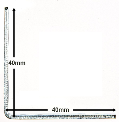Zinc Plated Steel Corner Brackets 40 X 40Mm – Product Image