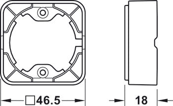 12v USB A & C socket White Hafele