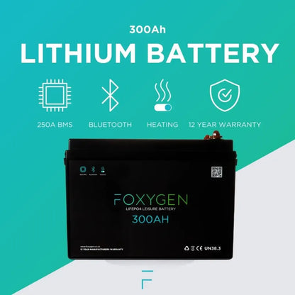 Foxygen 300Ah lithium battery with Bluetooth & heating