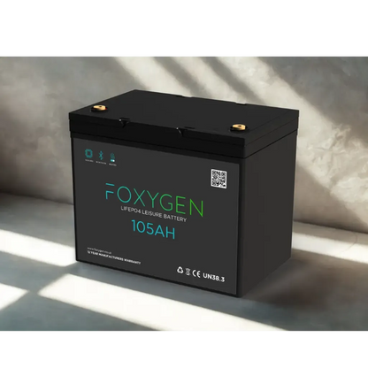 Foxygen 105Ah lithium battery with Bluetooth & heating