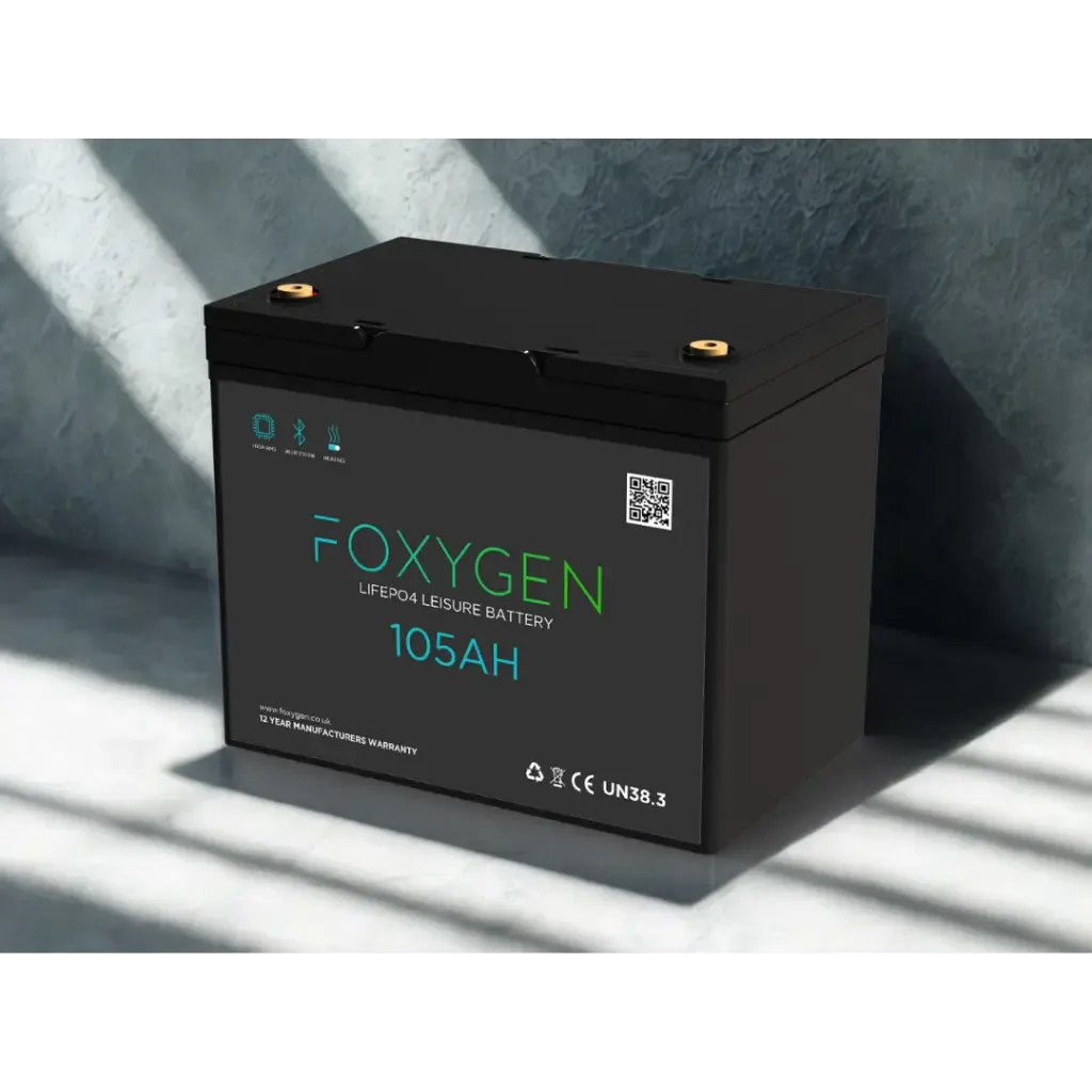 Foxygen 105Ah lithium battery with Bluetooth & heating