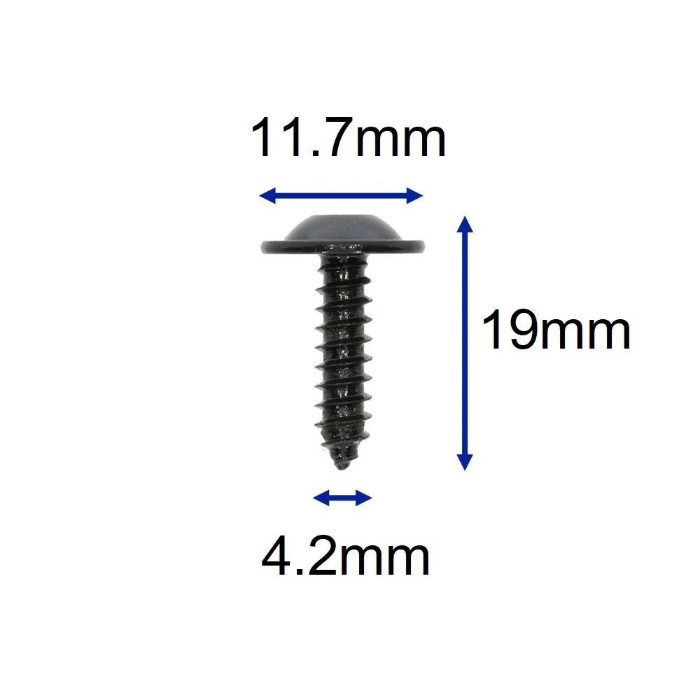 VW interior & exterior trim panel screws