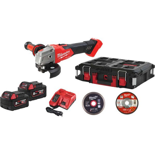 Milwaukee M18 FUEL angle grinder 100 year anniversary kit (2x 5.0Ah)