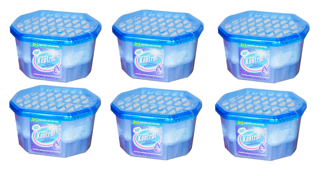 Kontrol non spill dehumidifier scent free (Pack of 6)