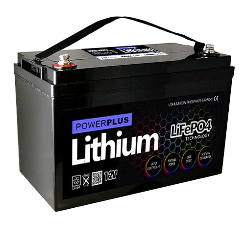 12v Powerplus lithium iron phosphate (LiFePO₄) leisure battery 100Ah