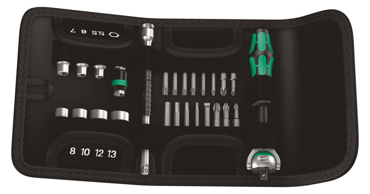 Wera Kraftform Kompakt 1/4"dr ratchet set (26 piece)