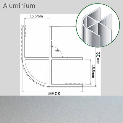 Corner Profile Aluminium 30 X 30Mm – Product Image