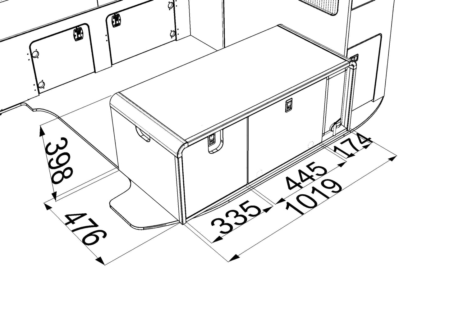 Pod 04 (fits T5/T6 with RIB bed) fully assembled, collection only