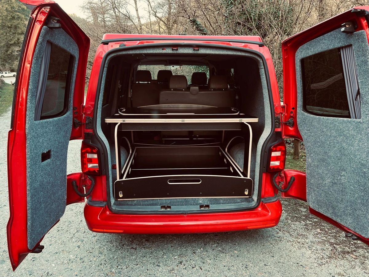 VW Transporter Kombi bed system (fully assembled) collection only