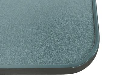 Square table top 400, 500 or 600mm Blue grey metallic with light grey edging