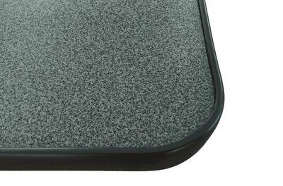 Square table top 400, 500 or 600mm Puntinella with dark grey edging