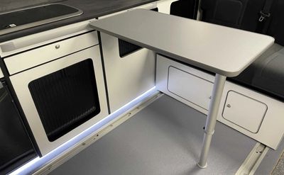 Table top 800x400mm kit with leg and rail