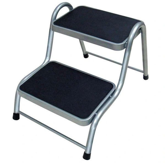 Double steel caravan step