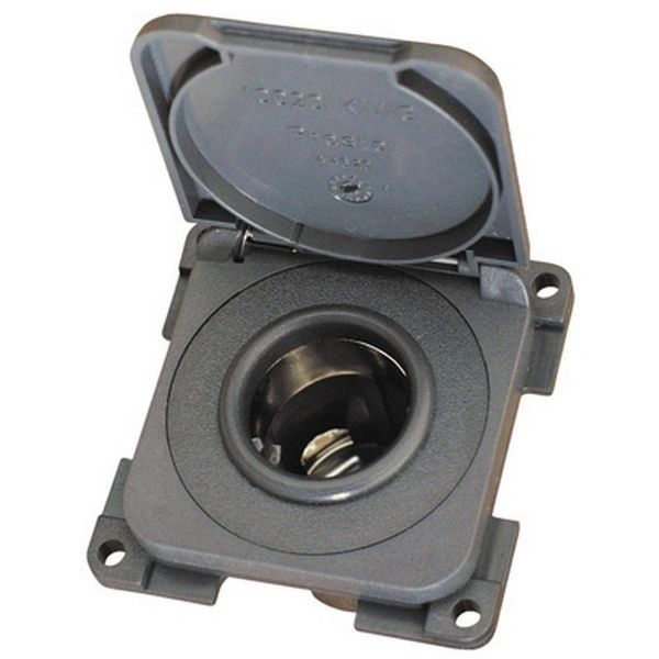 CBE dark grey 12 volt socket with cover